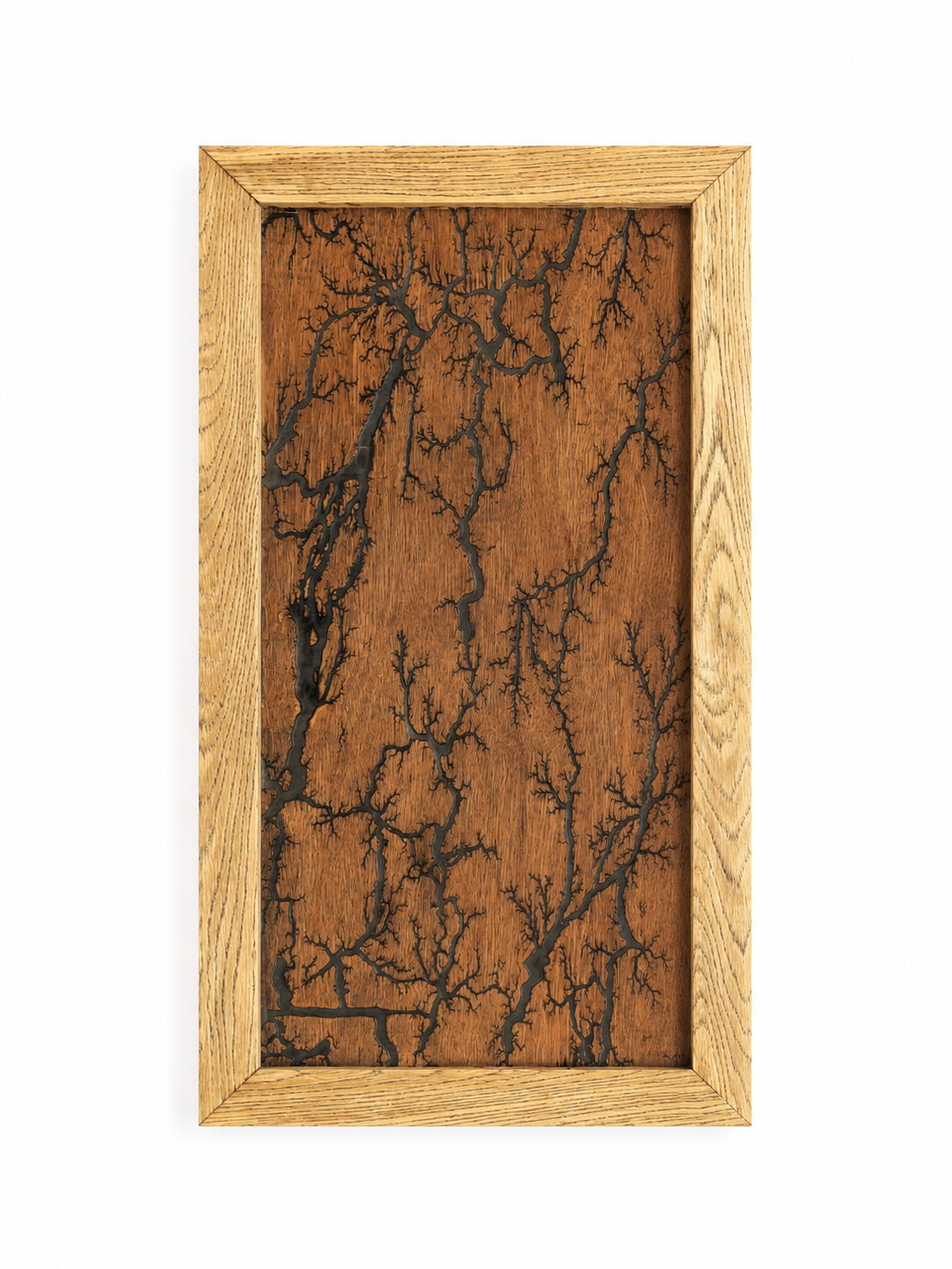 Lichtenberg Wall Art Green Resin - Photo Luminescent