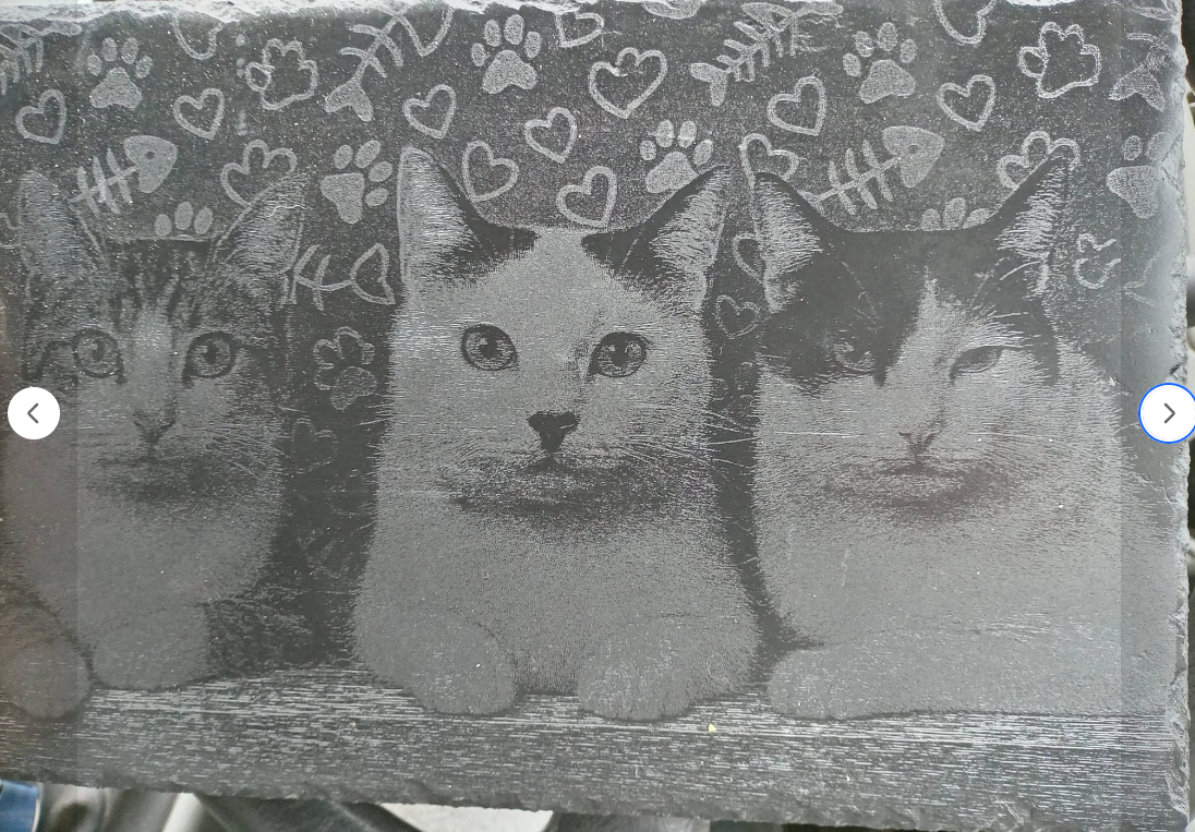Pet Portrait Engraved On Slate