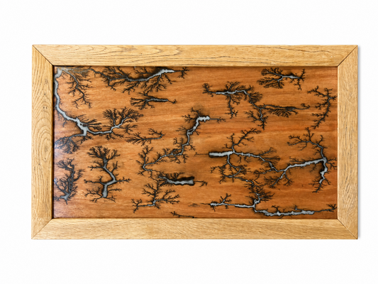 Lichtenberg Wall Art Green Resin - Photo Luminescent