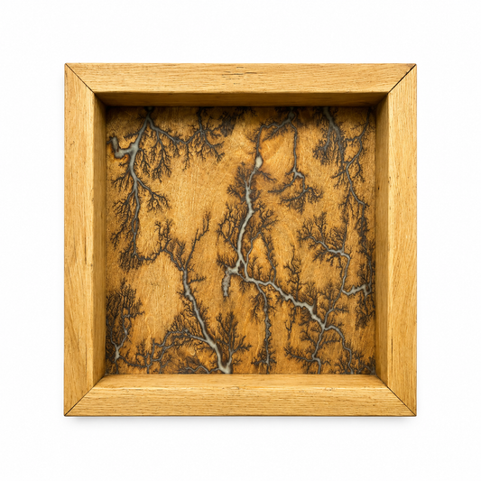 Lichtenberg Wall Art Green Resin - Photo Luminescent