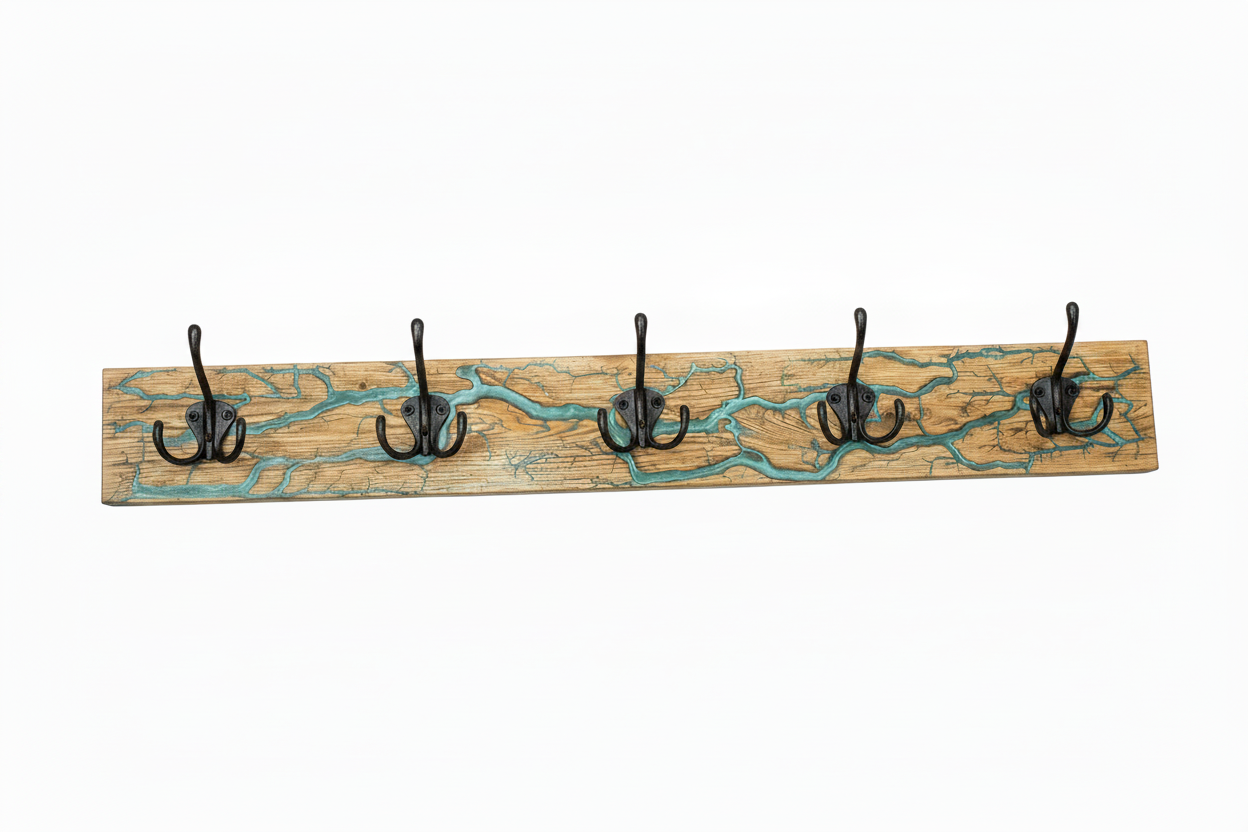 Lichtenberg Design Coat Rack - Green Resin