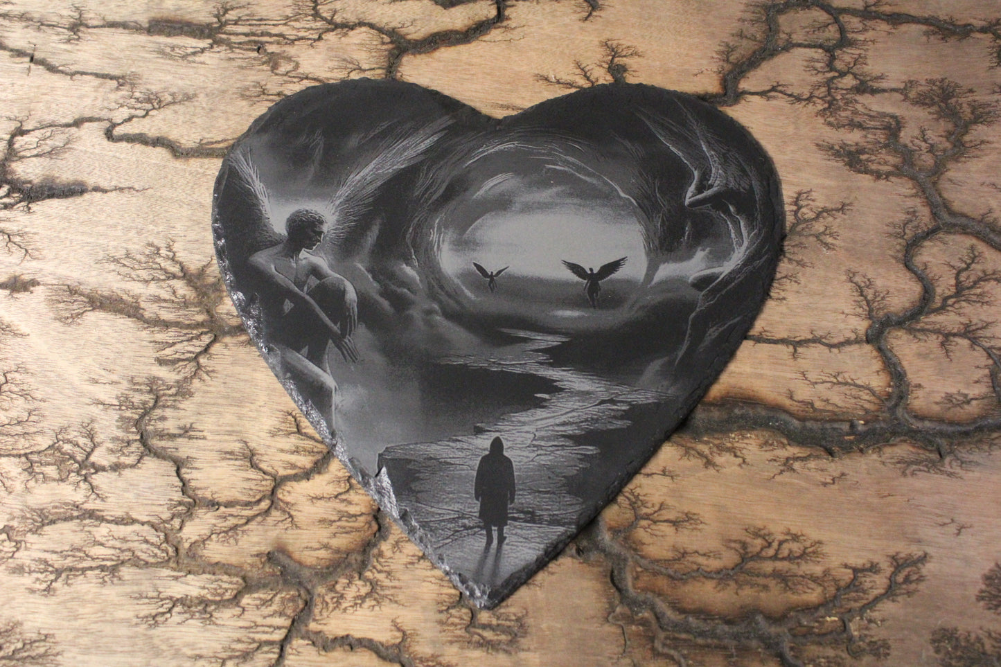Fantasy Angelic Journey Engraved Slate
