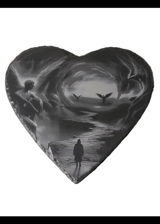 Fantasy Angelic Journey Engraved Slate