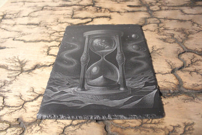 Sand Timer 2  - Slate Engraving