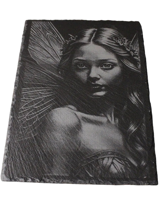 Fairy Engraved on Slate