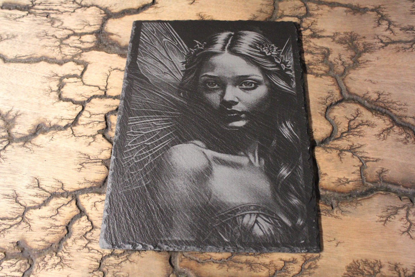 Fairy Engraved on Slate