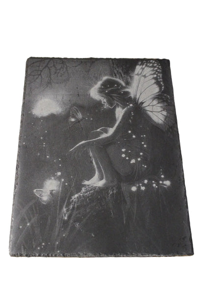 Fairy Engraved on Slate