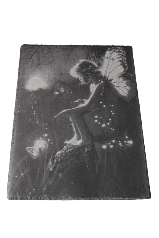 Fairy Engraved on Slate