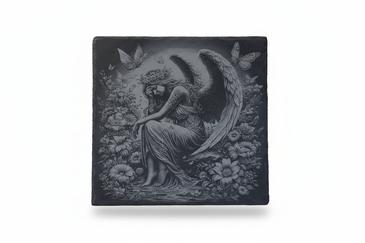 Heavenly Angel  Engraved Slate