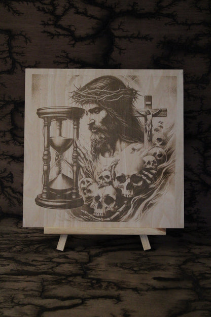 Eternal Life  - Engraved Wood