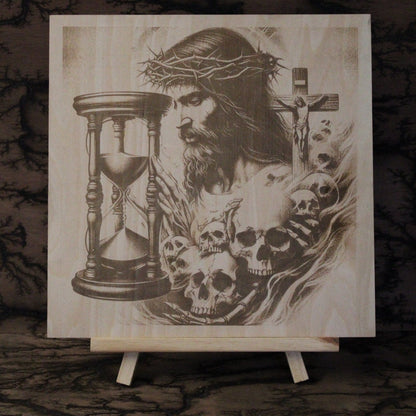 Eternal Life  - Engraved Wood