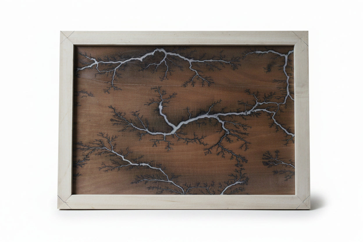 Lichtenberg Wall Art Blue Resin - Photo Luminescent