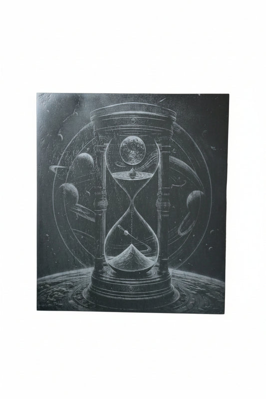 Unique Hour Glass Engraved Slate