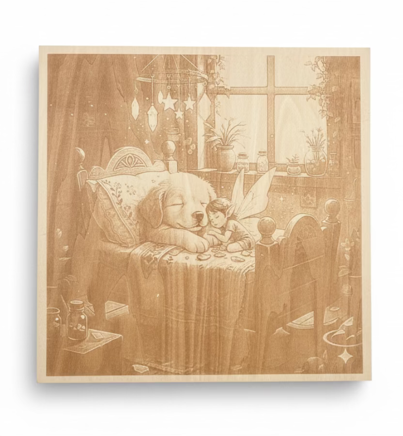 Sweet Dreams  - Engraved Wood