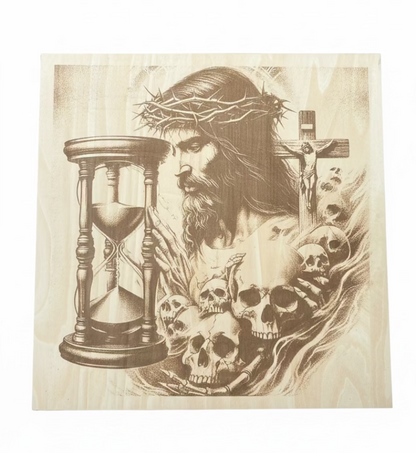 Eternal Life  - Engraved Wood