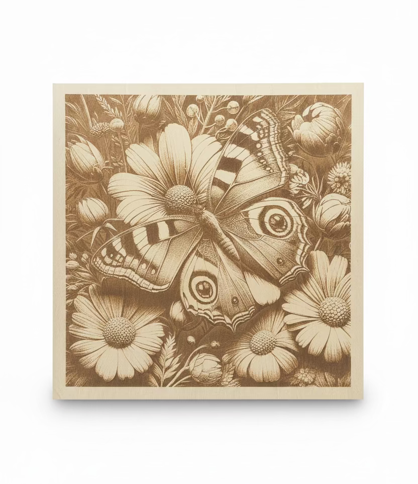 Butterfly - Engraved Wood