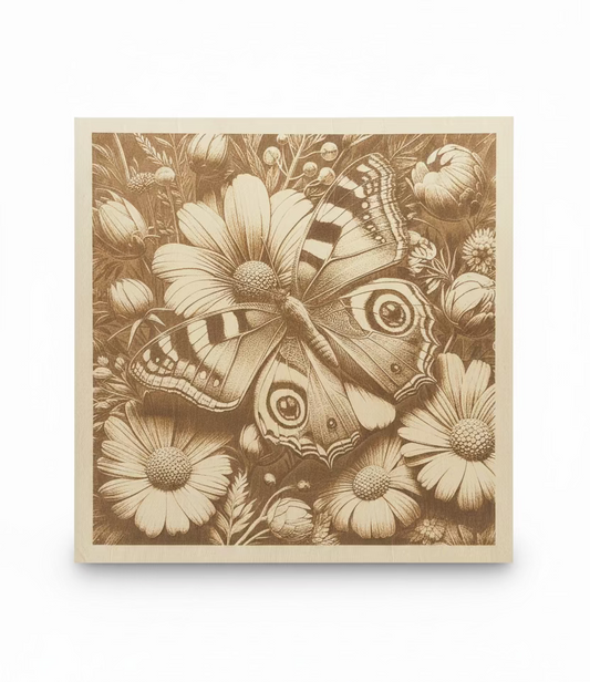 Butterfly - Engraved Wood