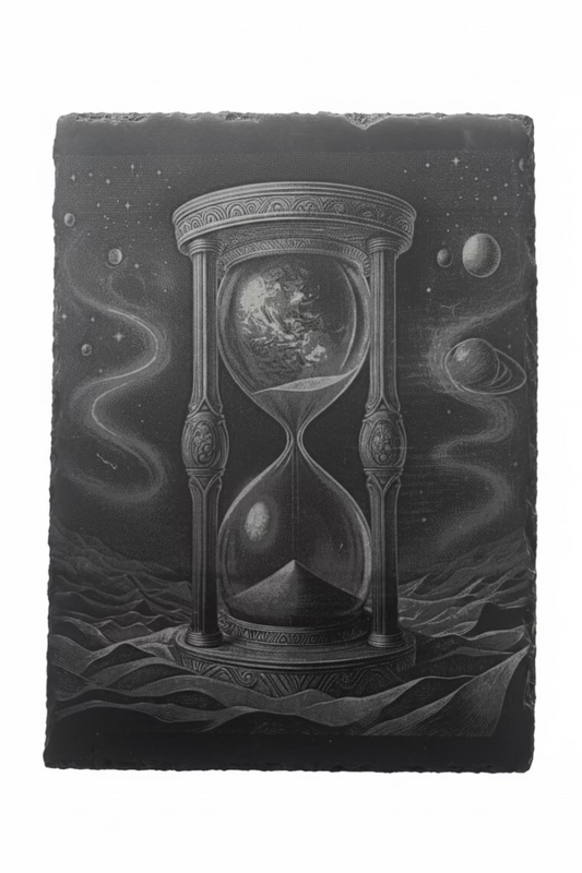 Sand Timer 2  - Slate Engraving