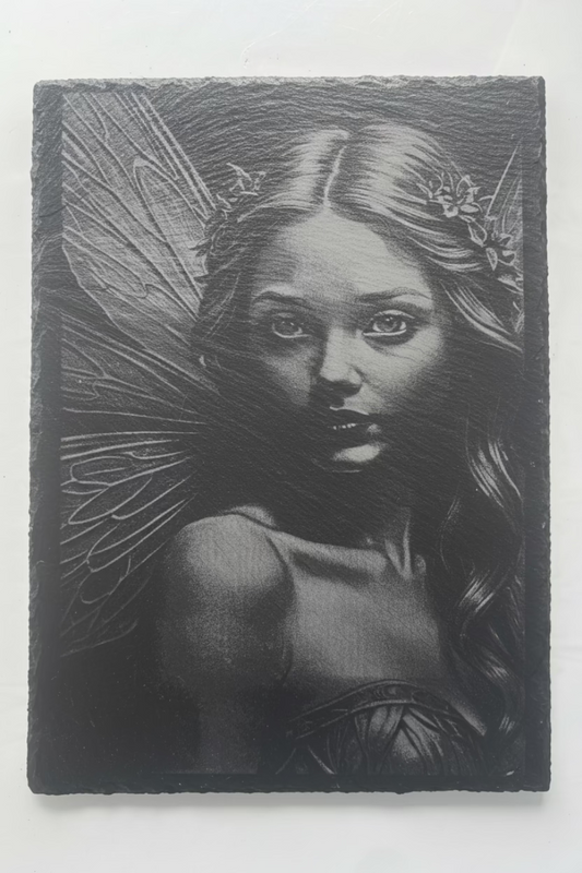 Fairy Portrait - Slate Engraving