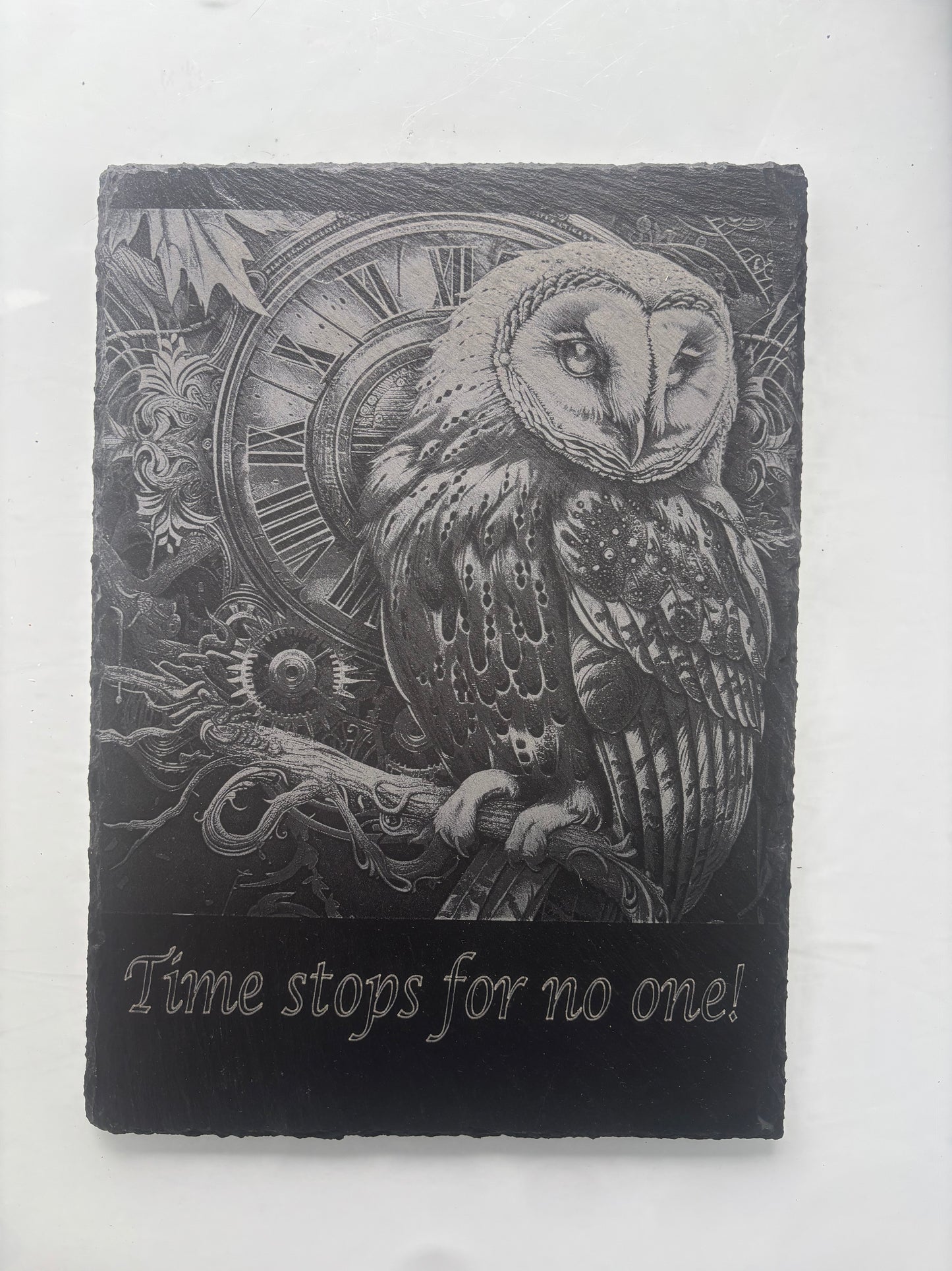 Owl - Slate Engraving