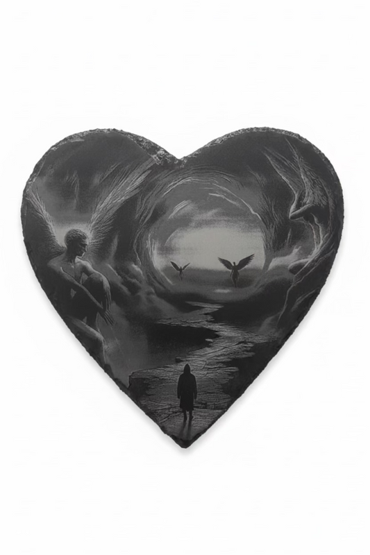 Angel Heart - Slate Engraving