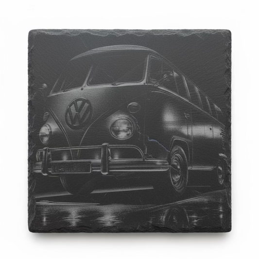 Volkswagen Van - Slate Engraving