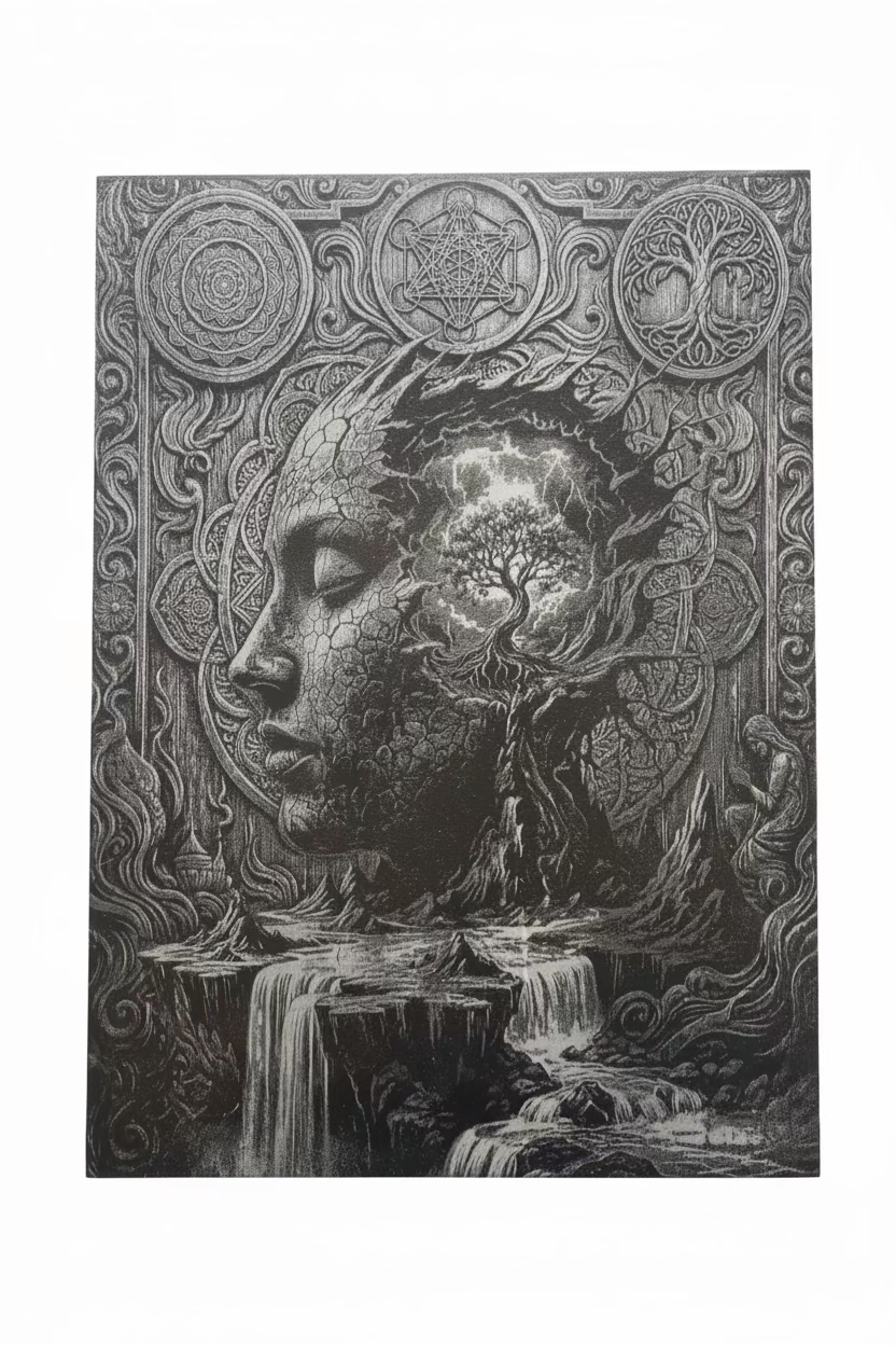 Healing Mind- Slate Engraving