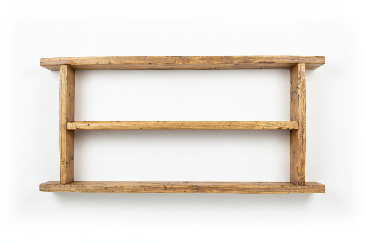 Bespoke Reclaimed Wood Handcrafted Rustic Shelf Unit