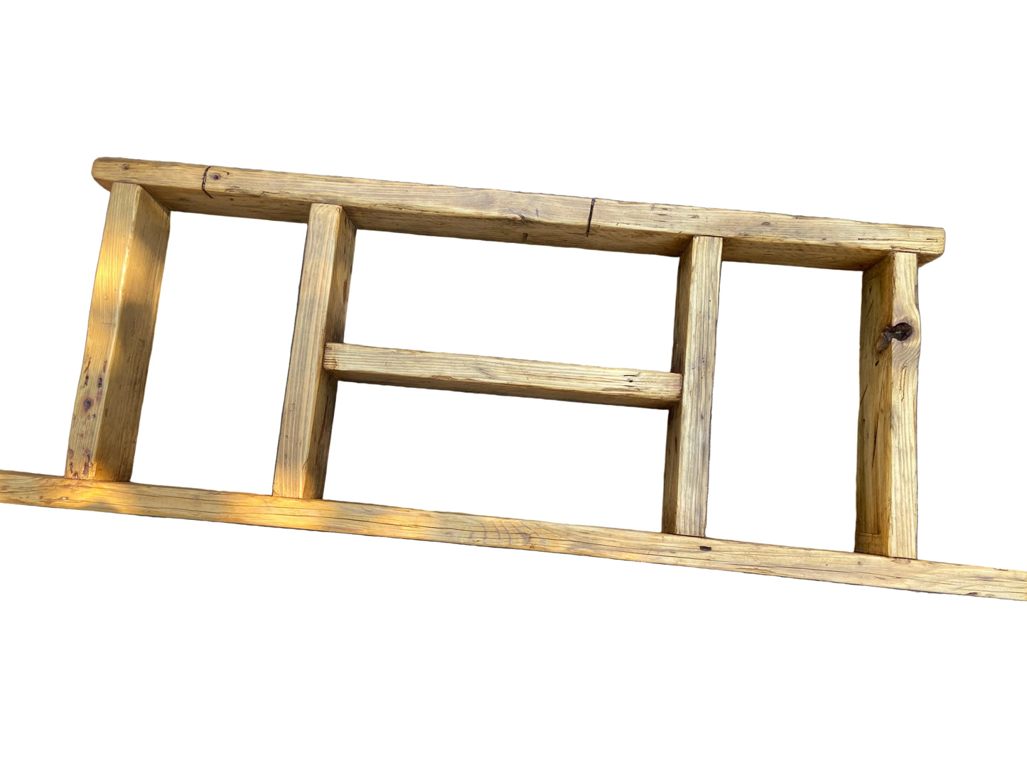 Rustic Reclaimed Wooden Ladder Shelf