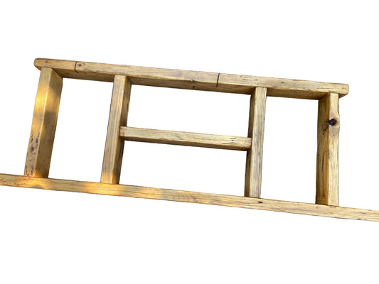 Rustic Reclaimed Wooden Ladder Shelf