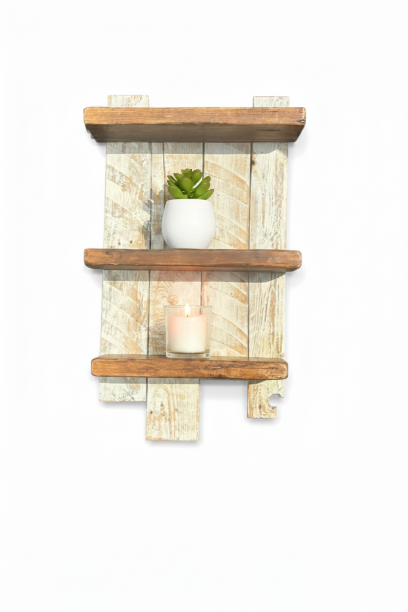 Rustic Reclaimed Wooden Shelf