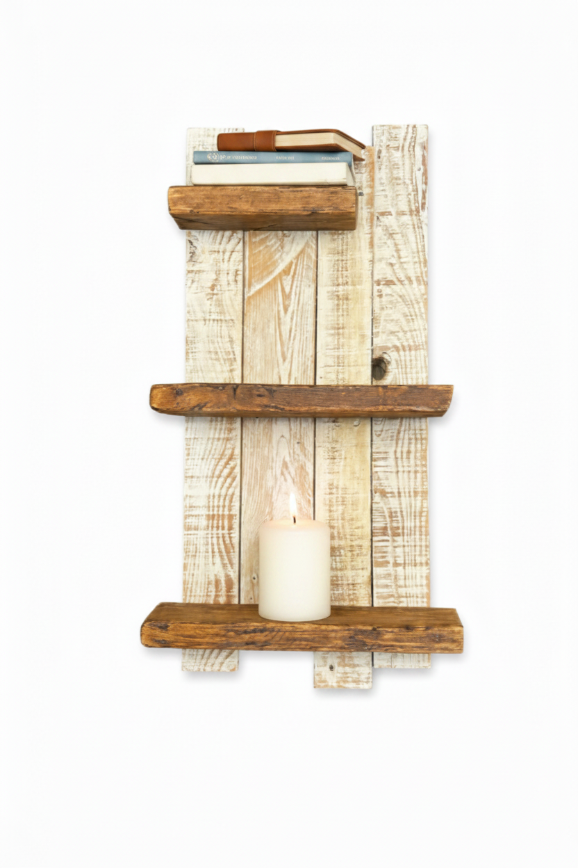 Rustic Reclaimed Wooden Shelf