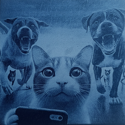 Pet Portrait Engraved On Slate