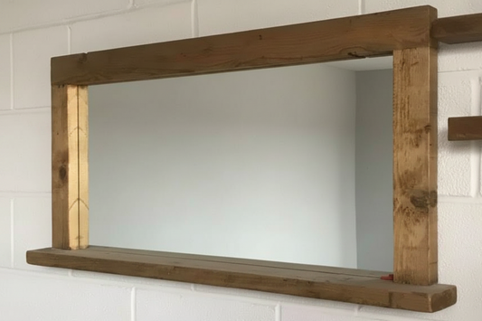 Bespoke Reclaimed Wood Handcrafted Rustic Mirror