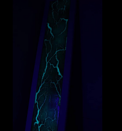 Lichtenberg Wall Art Green Resin - Photo Luminescent